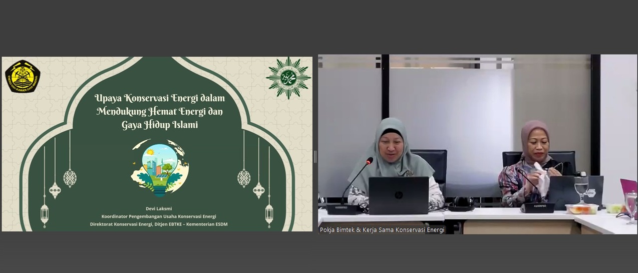 Devi Laksmi, Koordinator Pengembangan Usaha Konservasi Energi, menyebutkan bahwa setiap rumah tangga,  bisa menjadi benteng terdepan dalam pelestarian sumber daya energi, sebagai bentuk ketaatan kepada Tuhan dan wujud kepedulian terhadap sesama