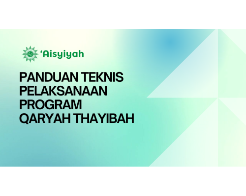 PANDUAN TEKNIS PELAKSANAAN PROGRAM QARYAH THAYIBAH